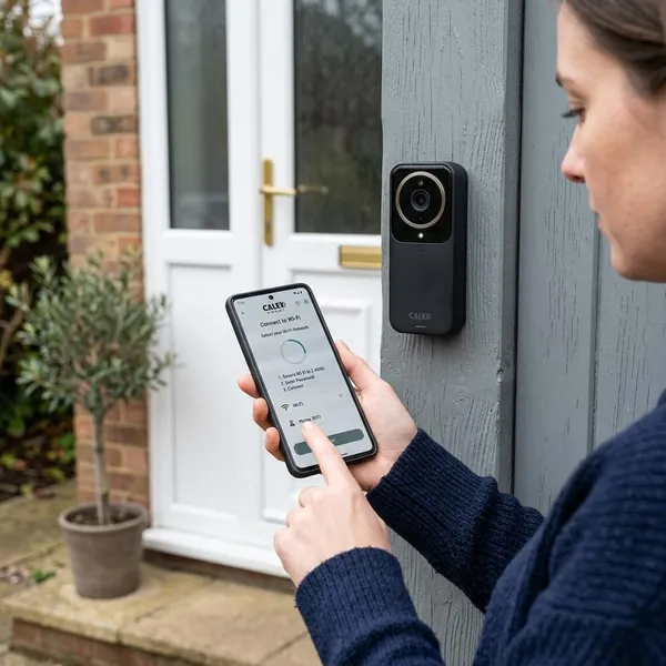 Calex deurbel verbinden met wifi