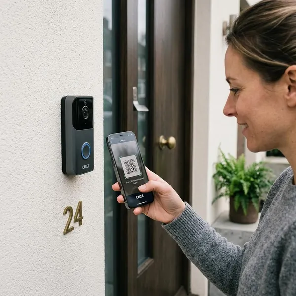 Calex deurbel verbinden met wifi via de app