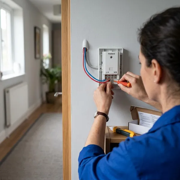 deurbel aansluiten rood blauw