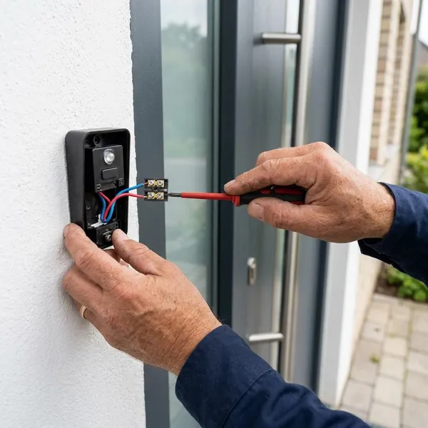 Deurbel met licht aansluiten met 2 draden