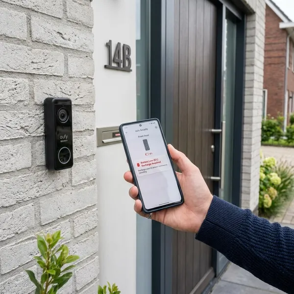 hoe eufy deurbel opladen