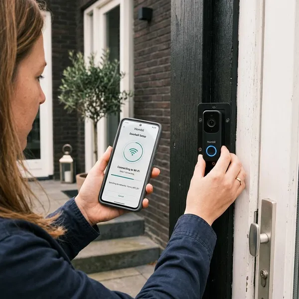 Hombli deurbel installeren