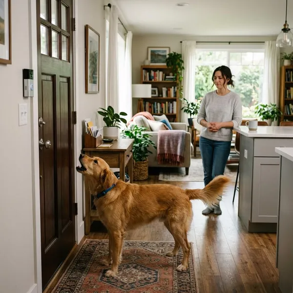 Waarom honden blaffen bij de deurbel