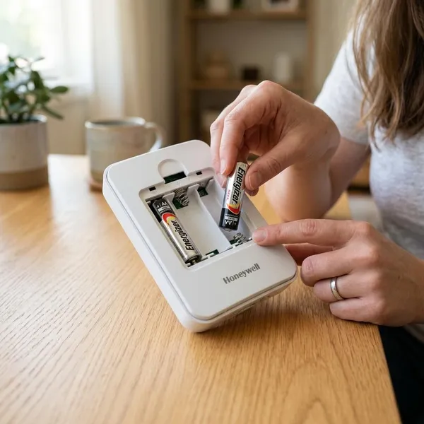Honeywell beldrukker batterij vervangen