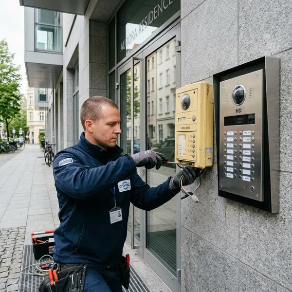 intercom met camera vervangen
