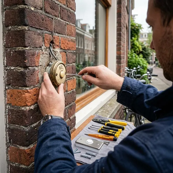 knop deurbel vervangen