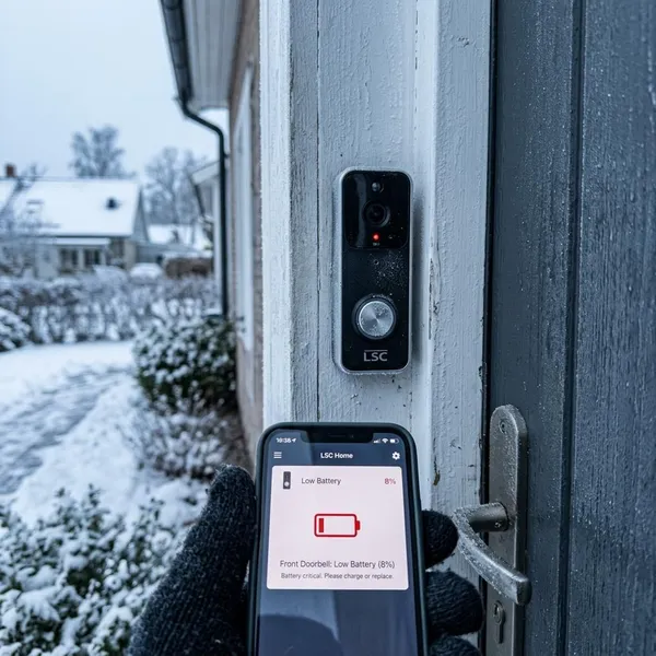 Instellingen die de LSC deurbel batterij langer laten meegaan