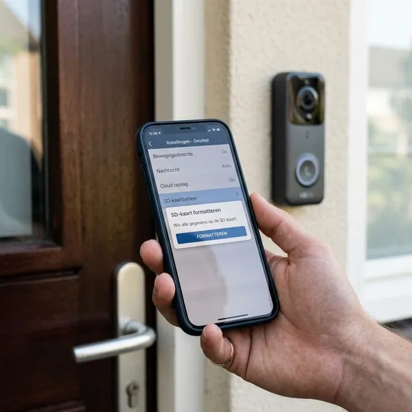 SD kaart formatteren in de LSC app