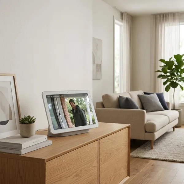 Nest deurbel bekijken op je Nest Hub