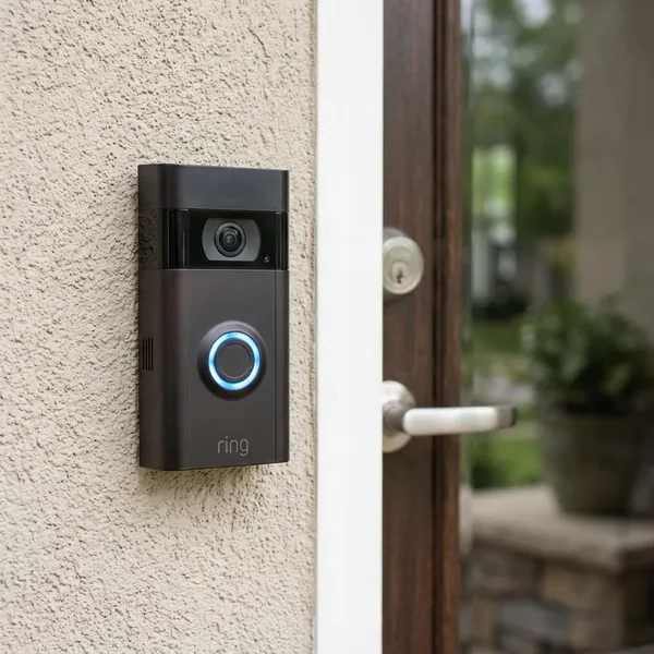 ring deurbel knippert blauw