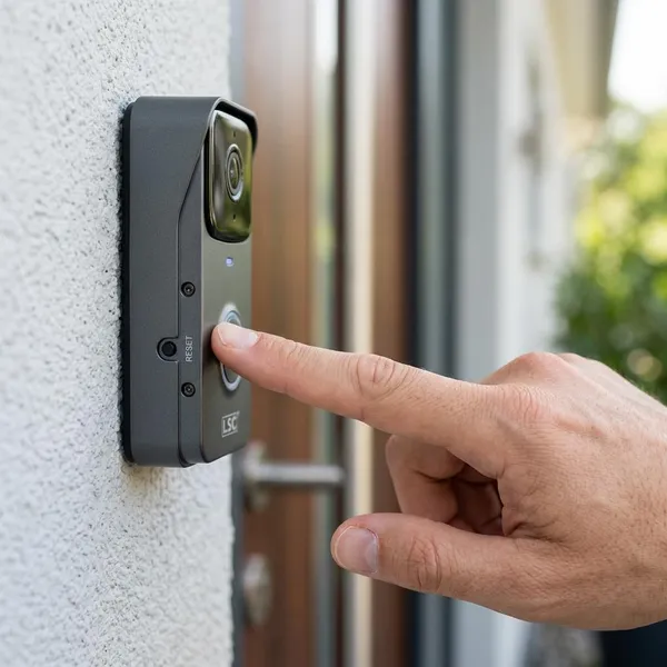 waar zit de reset knop LSC deurbel
